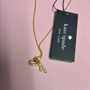 Kate Spade Gold Bow Pendant Necklace